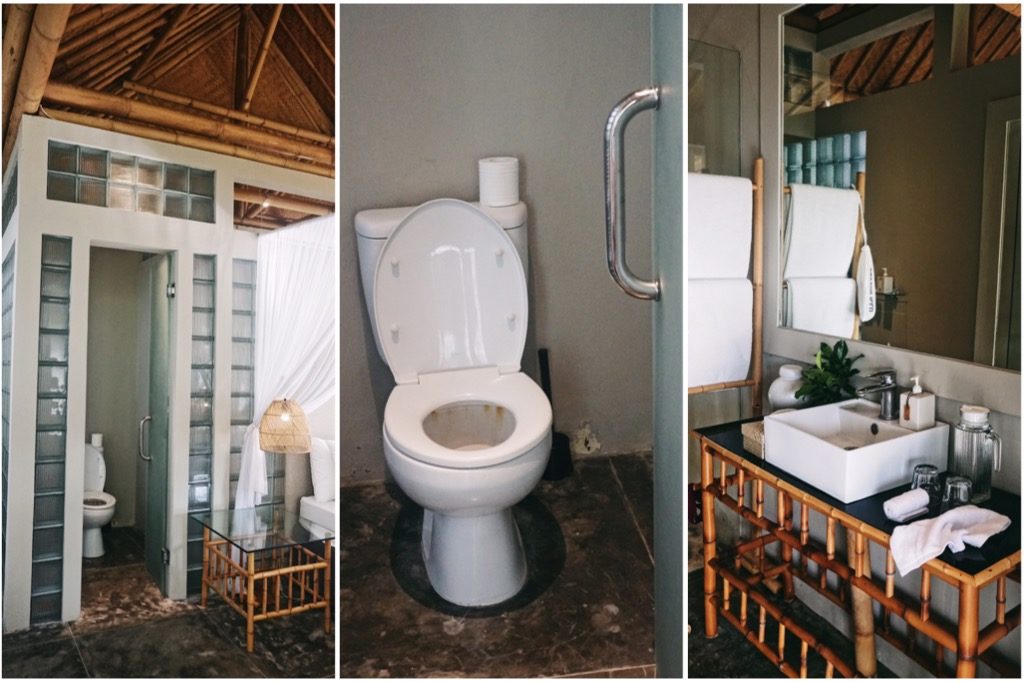 The bathroom situation. Photos: Coconuts Bali