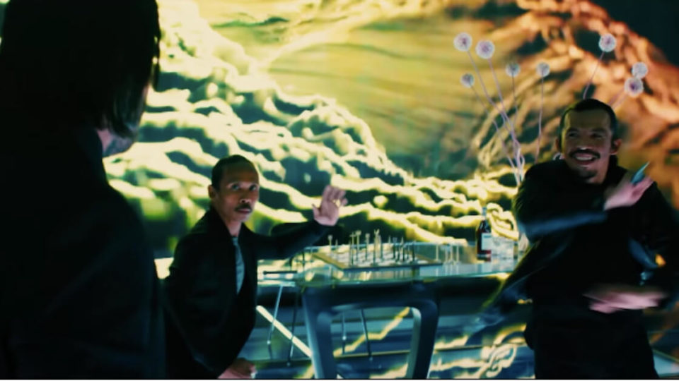 Indonesian pencak silat masters Yayan Ruhian and Cecep Arif Rahman in the new ‘John Wick: Chapter 3’ trailer. Photo: Youtube/Lionsgate Movies