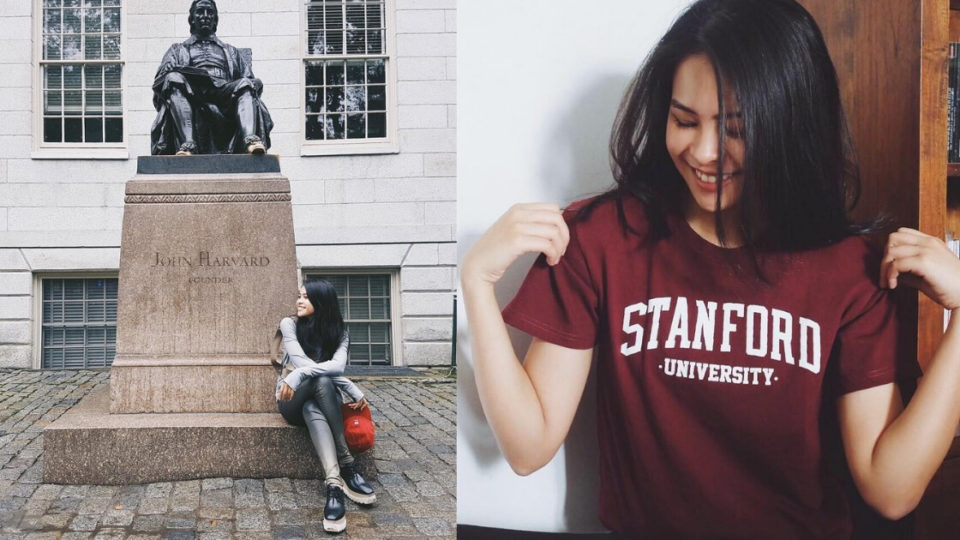 Indonesian singer/actress has been accepted to two of her dream universities, namely Harvard and Stanford. Photo: Instagram/@maudyayunda