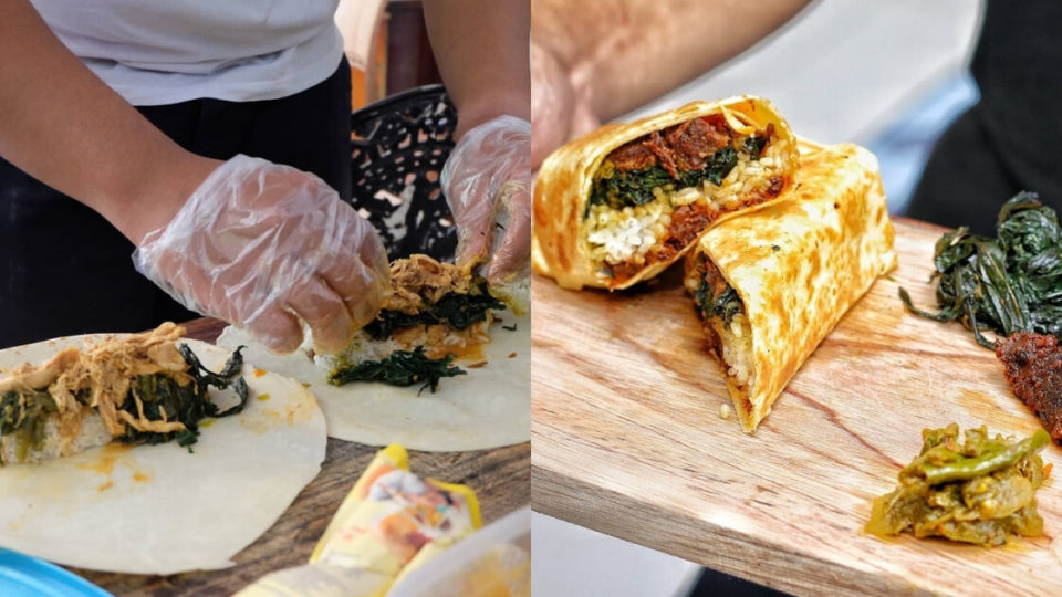 Nasi padang ‘burrito’ by a newly-opened Jakarta joint Minang InWrap. Photo: Instagram/@minang.inwrap