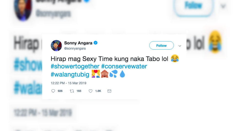 Photo: Sonny Angara/Twitter