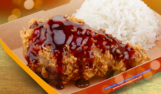 Uncle John's sriracha glazed chicken. Photo: Ministop website