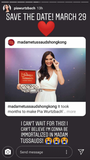 Pia Wurtzbach's Instagram account