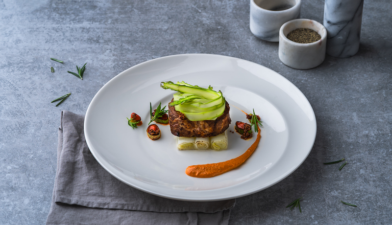 Slow-cooked Iberico pork collar. Photo: The Knolls