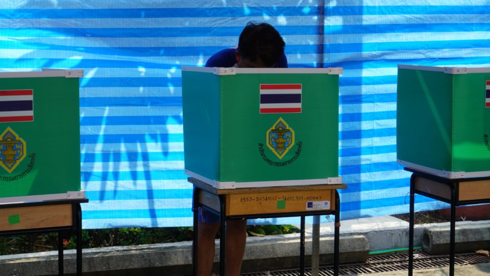 Voters at a Bangkok polling station. Photo: Teirra Kamolvattanavith/ Coconuts Media