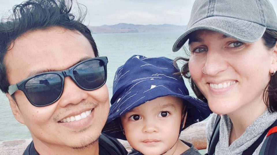 Zulfirman Syah (Left) with his son Averroes and wife Alta Marie. Zulfirman and Averroes survived but were hospitalized after the deadly mosque shootings in Christchurch, New Zealand on March 15, 2019. Photo: GoFundMe