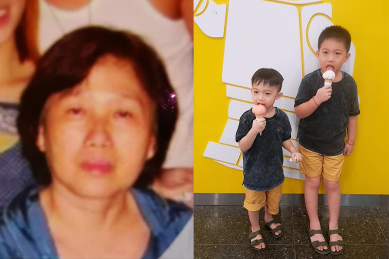 (L-R) Mdm Tan Lee Hwa, Nadolphus Wong Yu Zu, and Nathaniel Wong Yu En were reported missing on Saturday by the boys’ mother and by the police (Photo: Singapore Police Force & Gina Chua Zi Ying / Facebook)