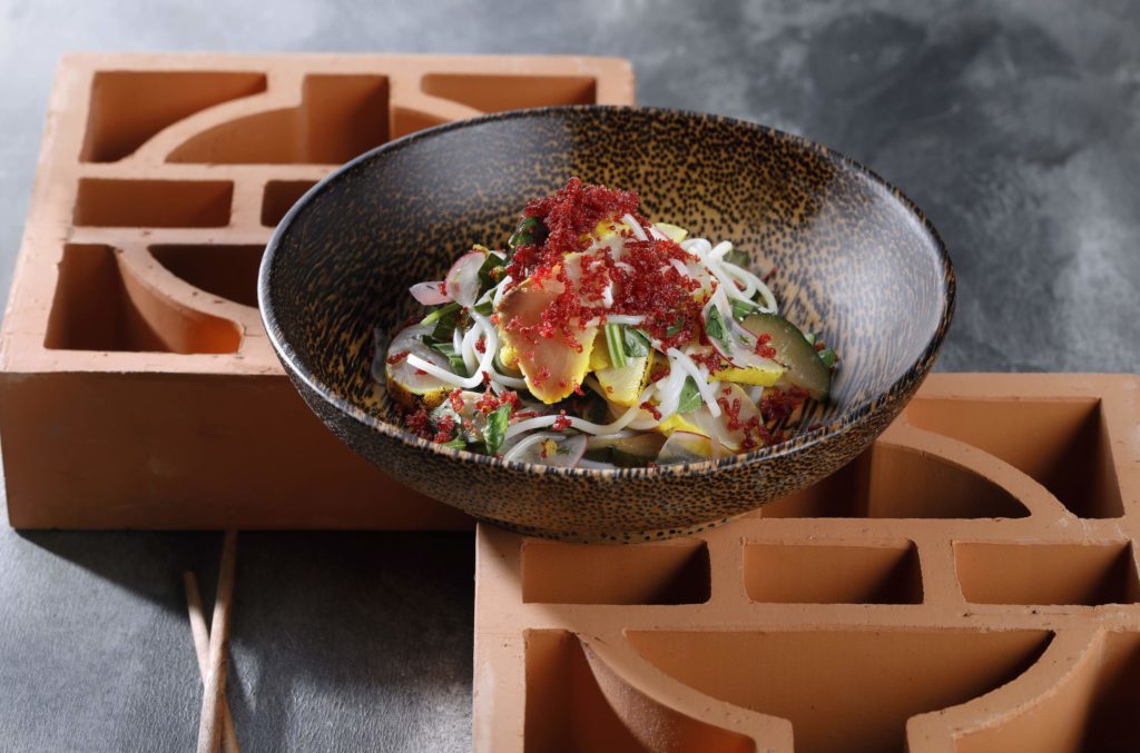 Nhau's hamachi bowl, a bright reimagining of the Hanoi dish cha ca la Vong. Photo via Nhau.