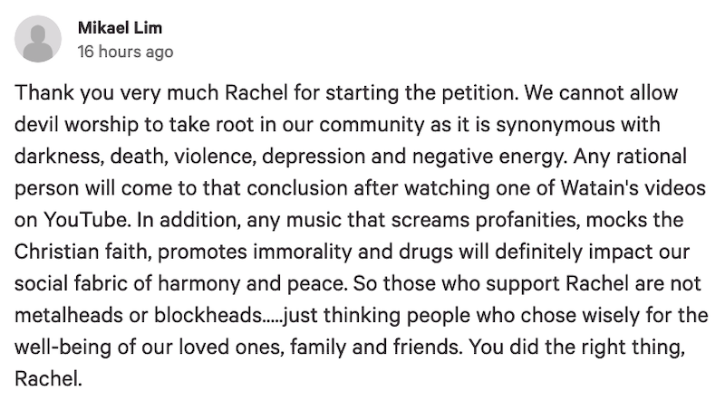 Change.org screengrab