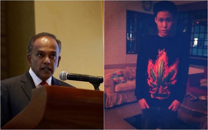 Photos: K Shanmugam Facebook page; Edmund Zhong Facebook page