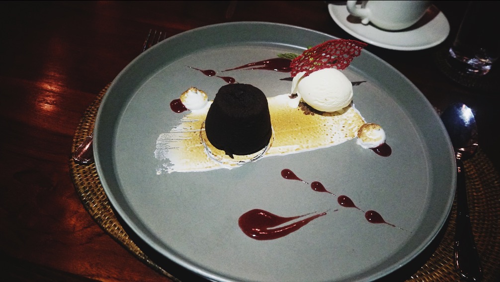 Chocolate fondant. Photo: Coconuts Bali