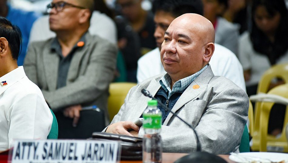 Samuel Jardin at a Senate hearing in January 2019. Photo: George Calvelo/ABS-CBN News. 