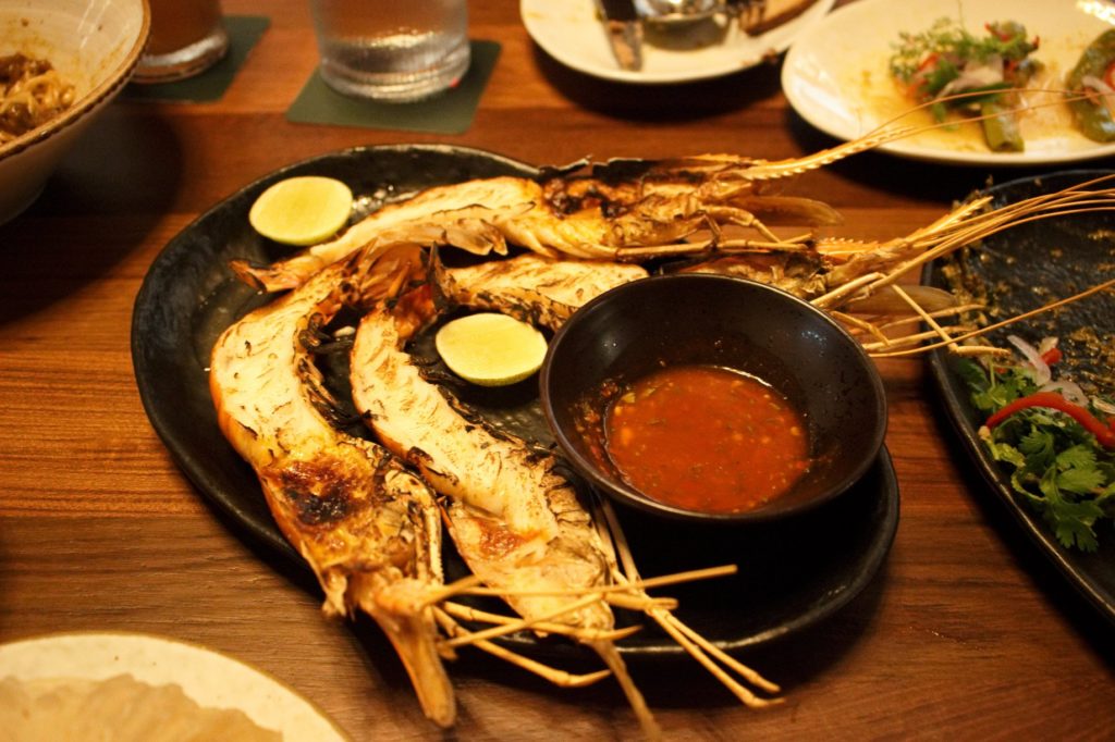 Grilled River Prawns | Photo: Nay Paing/Coconuts Media