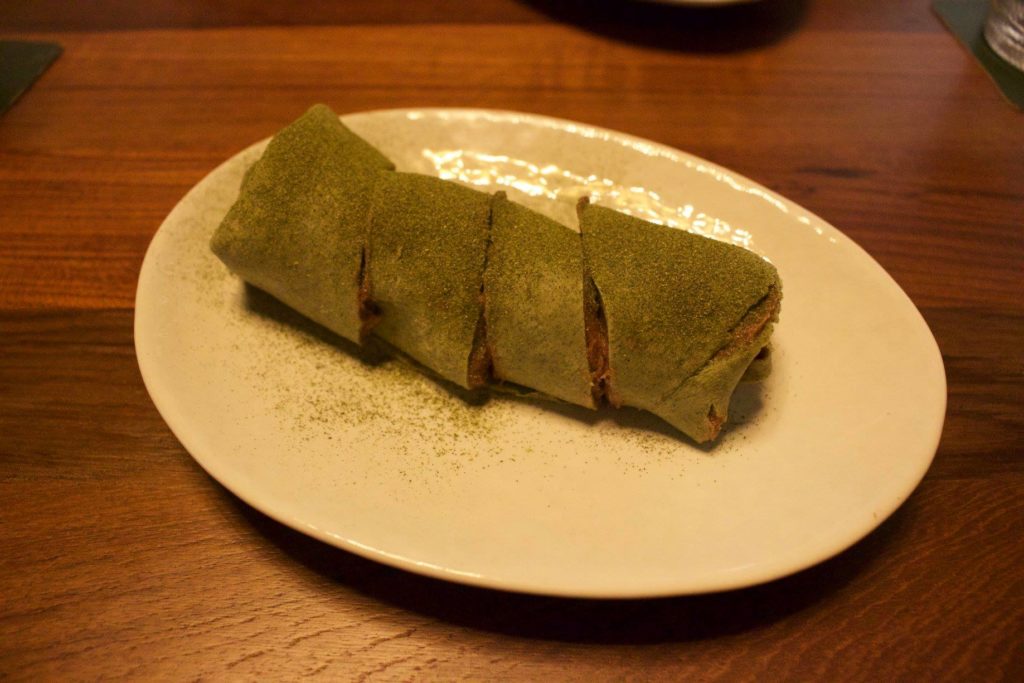 Matcha Crepe with Red Bean Paste | Photo: Nay Paing/Coconuts Media