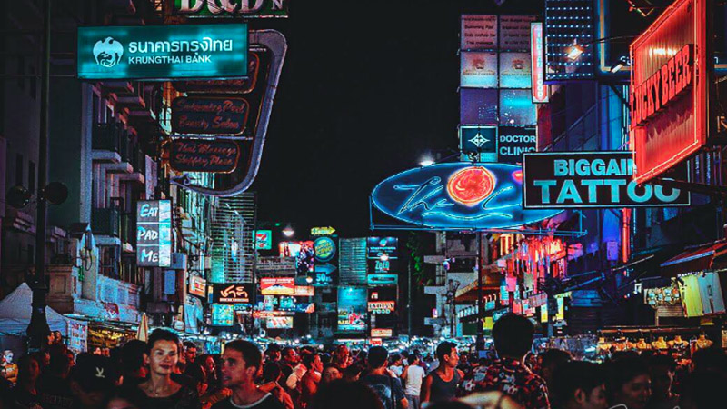 Khaosan Road. Photo: naoya_bkk/ Instagram 
