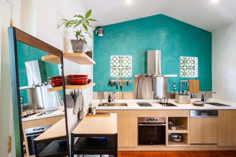 The communal kitchen. Photo: Kesa House