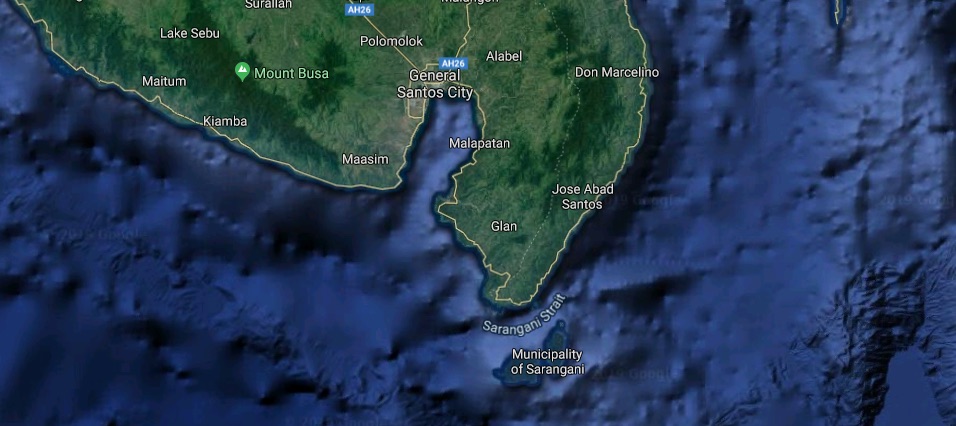 Sarangani, Davao Occidental map. Photo: Google Maps.