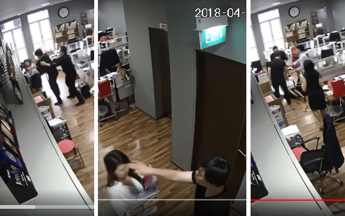 Screengrabs from the recently released videos.