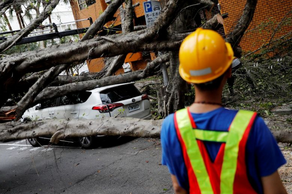 Damage caused by the 6.1 magnitude quake in Taiwan via AFP