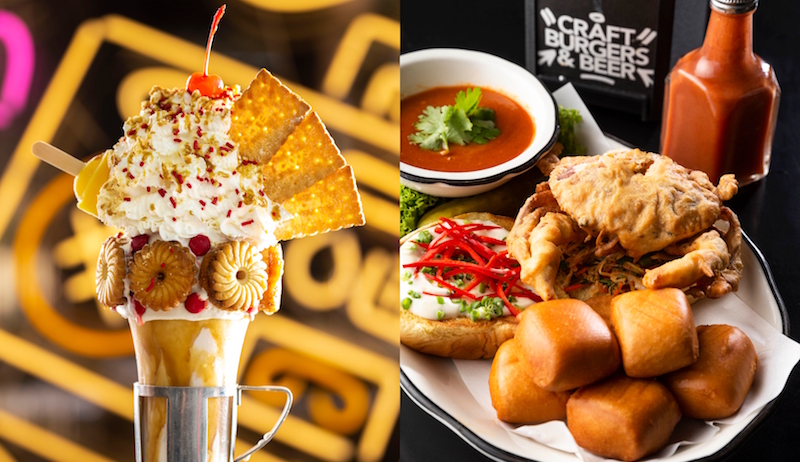 The Straits Shake and and Chili Crab Sandwich. Photos: Black Tap