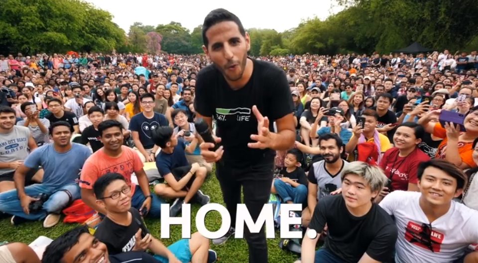 This is home truly, where Nas Daily wants to be. (Photo: Facebook screengrab)