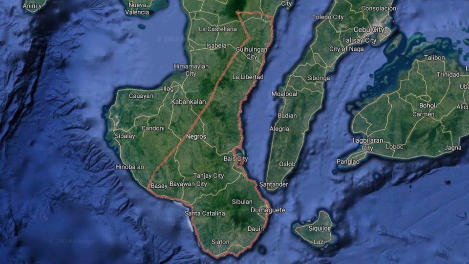 Negros Oriental map. Photo: Google Maps