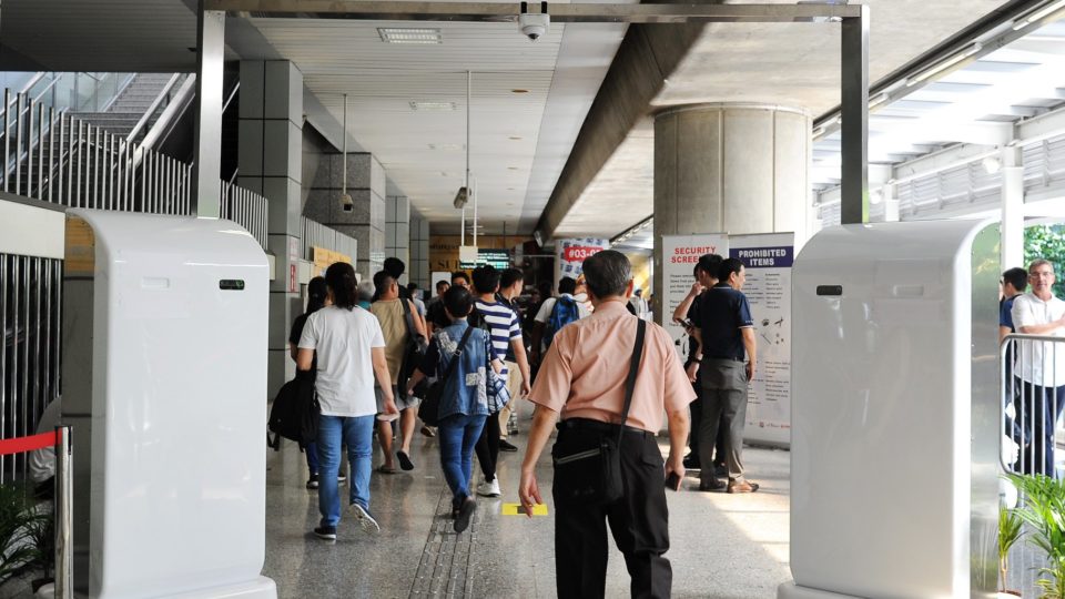 Meet your new electronic guardians at MRT stations: the Human Security Radar. (Photo: Land Transport Authority / Facebook)