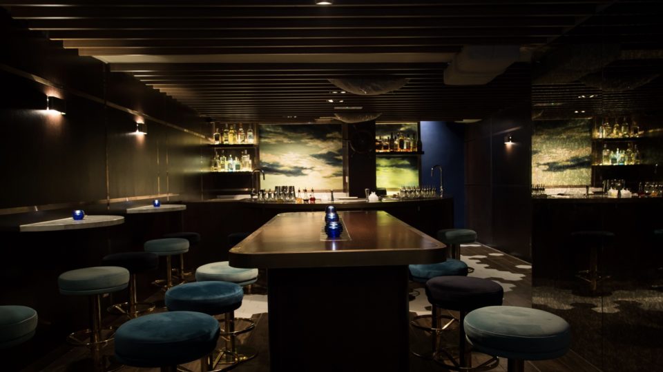 The inside of The Sea, the new sister bar of Hemingway-themed bar The Old Man. Photo via Forks and Spoons.