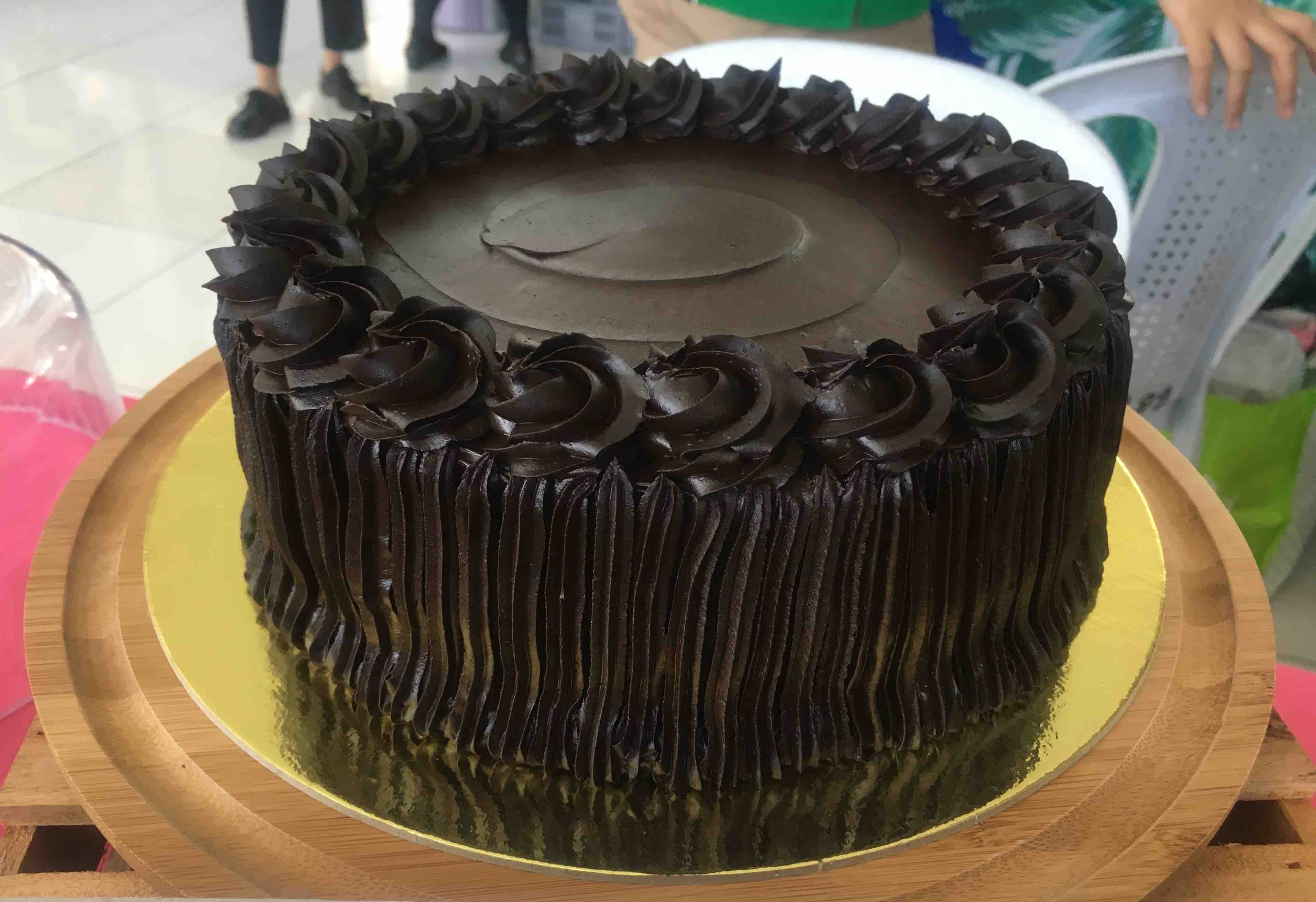 Dark Chocolate Cake by Jertie's Kitchen. (Photo: Therese Reyes(