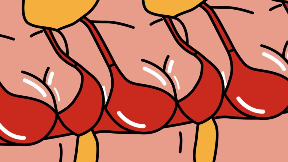 ‘Cleavage Savage,’ one of the illustrations on display at Claudia Chanhoi’s exhibition at Chez Trente, opening on Friday. Photo: Chez Trente/Claudia Chanhoi