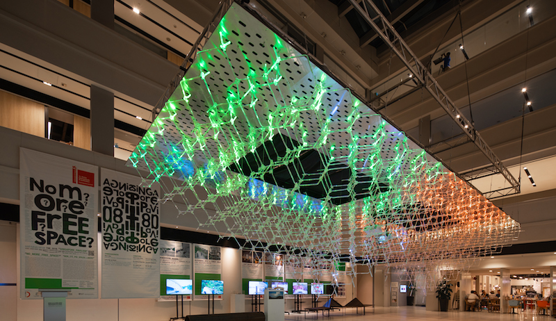 The “No More Free Space?” exhibit