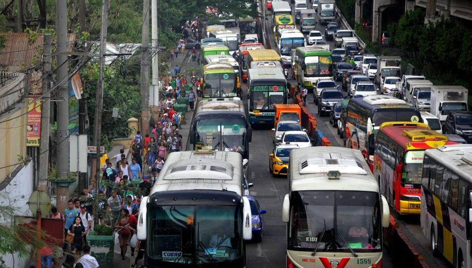 Buses on EDSA. Photo: ABS-CBN News