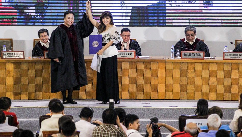 Imee Marcos during her proclamation today as senator. Photo: Jonathan Cellona/ABS-CBN News