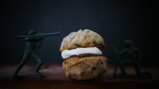 Campfire Cookie Bomb. Photo: Chocolate Chip Army Cookies/FB