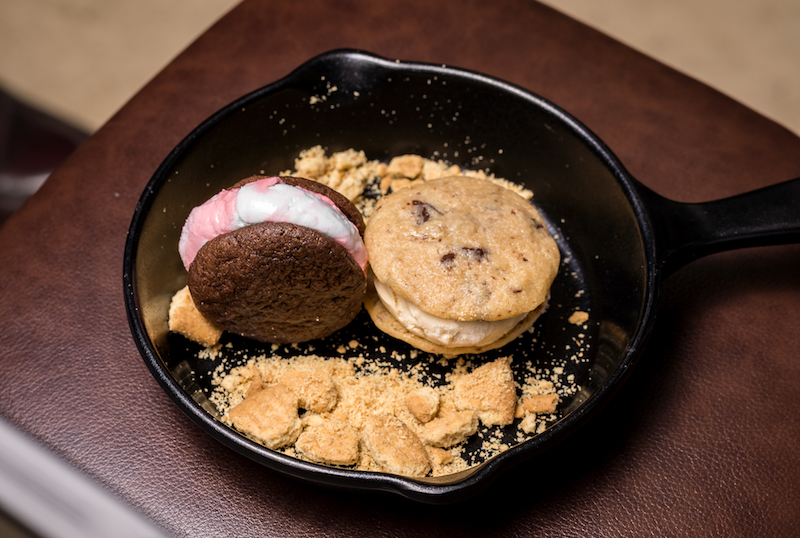 Yin Yang ice cream sandwich. Photo: Homeground Grill & Bar