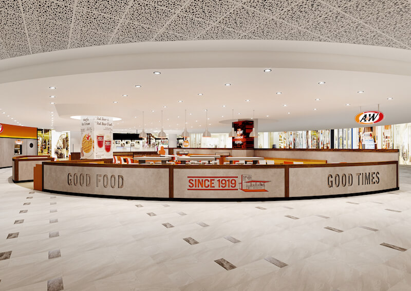 Artist rendering of the AMK Hub outlet. Photo: A&W Restaurants