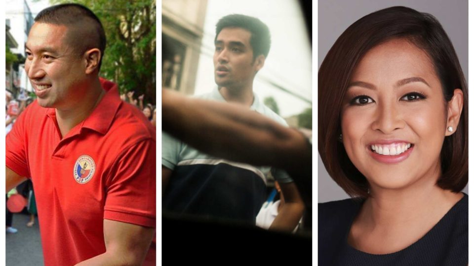 Image composite: Facebook pages of Francis Zamora, Vico Sotto, Abby Binay.