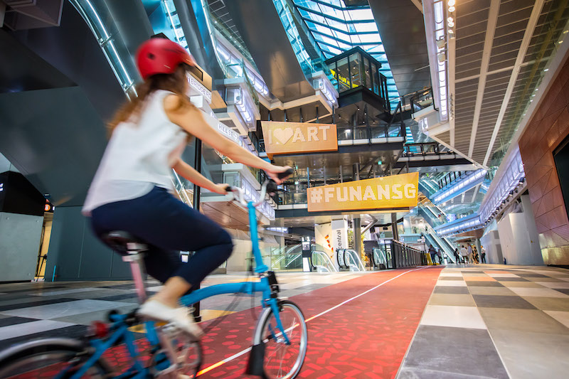 The cycling path. Photo: CapitaLand