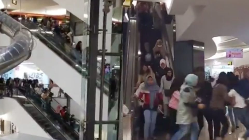 Two videos showing a horde of EXO-L —  a term for fans of the popular K-pop group EXO —  going batshit crazy at a Jakarta mall trying to see their oppas up close have gone viral recently. Screenshots from Twitter/@aminabdull and @agv48
