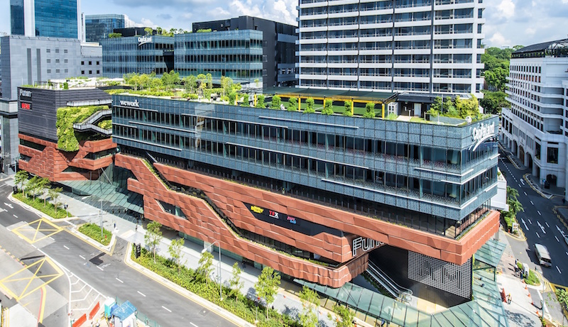 The Funan facade. Photo: CapitaLand