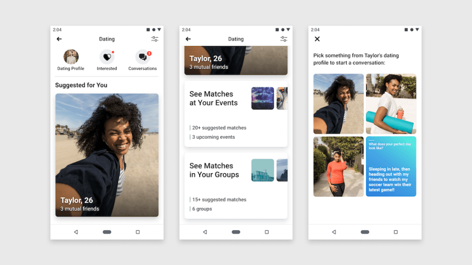 The new-to-Singapore Facebook Dating feature. Photo: Facebook