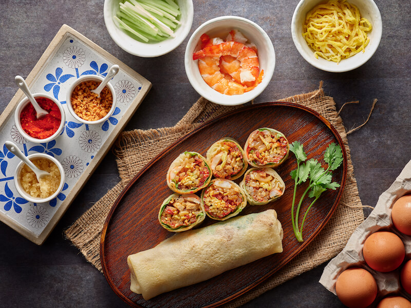 Nonya popiah. Photo: Indigo Blue Kitchen