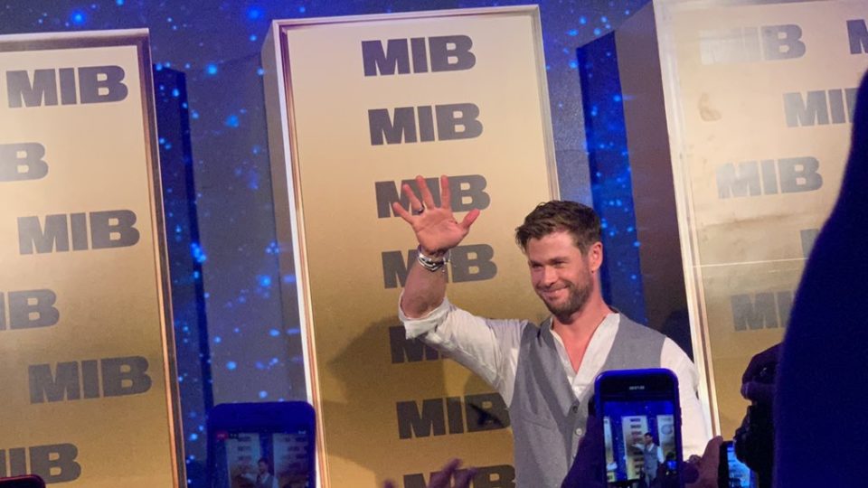 Chris Hemsworth visited Bali to promote his new movie, Men In Black: International. Photo: TIX ID / Twitter