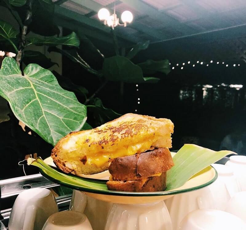 Grilled cheese sandwich at Na Cafe. Photo: Na Cafe at Bangkok 1899 / FB