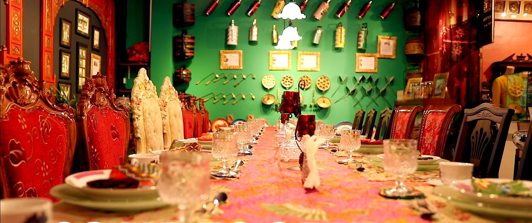 A tok panjang table. Photo: The Peranakan Gallery