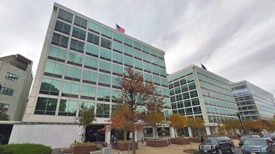 The building that houses the offices of the US-China Commission. Photo via Google Maps.