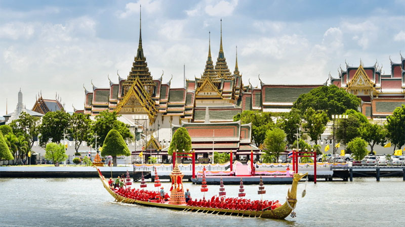 A May dress rehearsal for the Royal Barge Ceremony. Photo: Gov’t Public Relations Dept.