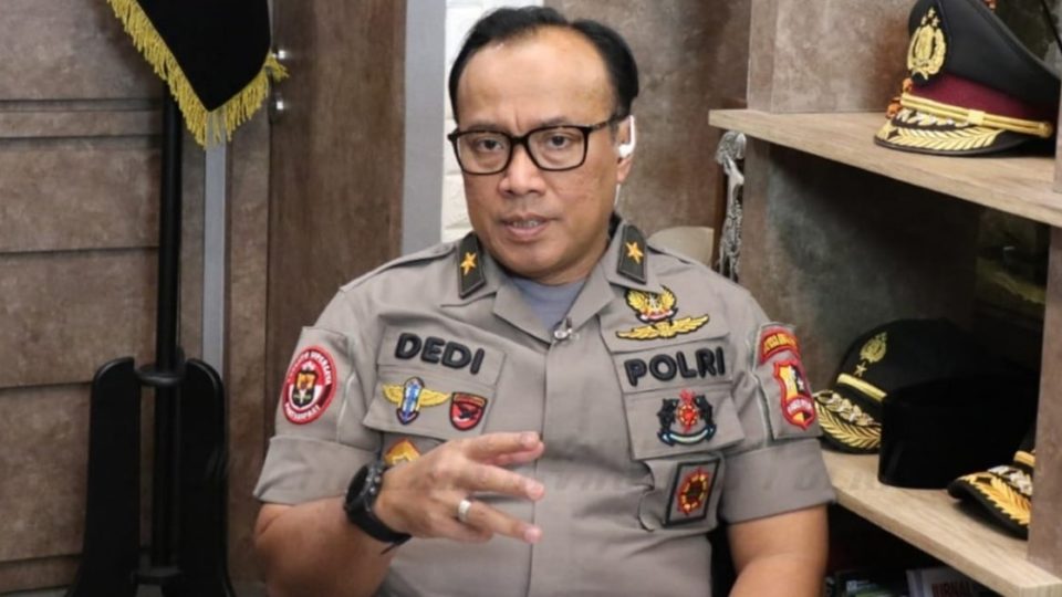 File photo of National Police head spokesman Dedi Prasetyo. Photo: @DivHumasPolri / Facebook