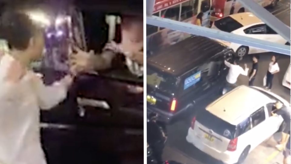 Screengrabs via Apple Daily video and Facebook video.