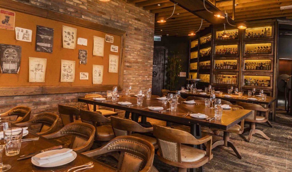 The interior of the 'Den' at Mr. & Mrs. Fox. Photo courtesy of Mr. & Mrs. Fox.